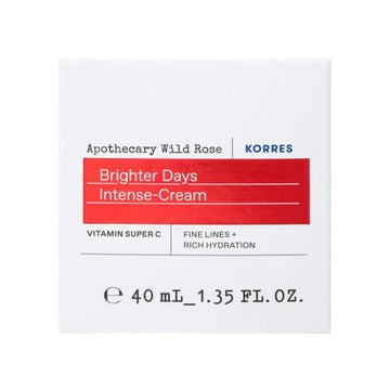 Korres Brighter Days Intense-Cream 40ml - Κρέμα Προσώπου με Βιταμίνη C για Ενυδάτωση & Λάμψη
